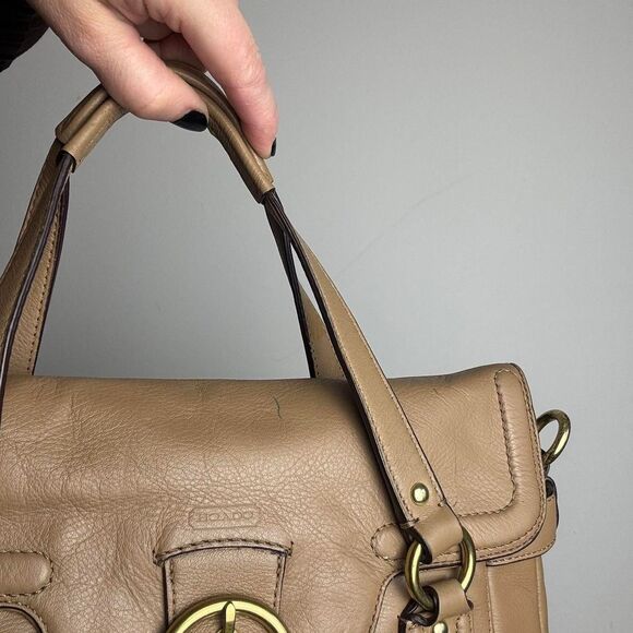 Coach Vintage Y2K Cream Beige Soho Tote Shoulder Bag - Picture 3 of 7